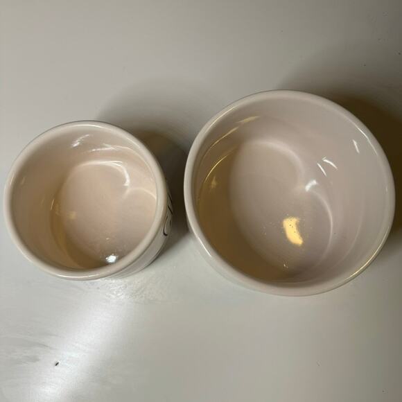 Rae Dunn Artisan SALSA & GUAC Dip Bowls Set Ceramic Farmhouse Kitchen Decor - Picture 5 of 7